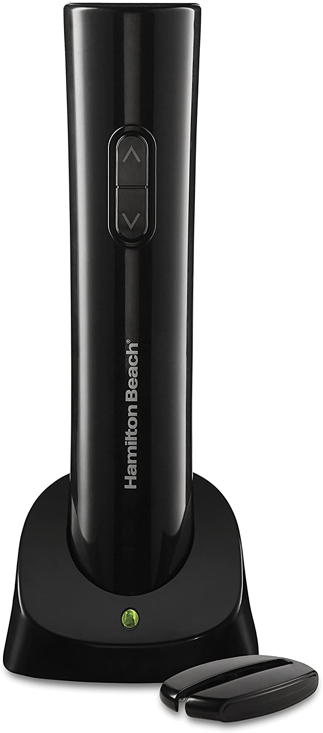 Hamilton Beach 76610 Cordless Electric Wine Bottle Opener